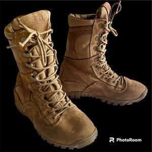 Belleville 793 flight boots waterproof military assault Gore Tex lining Tan